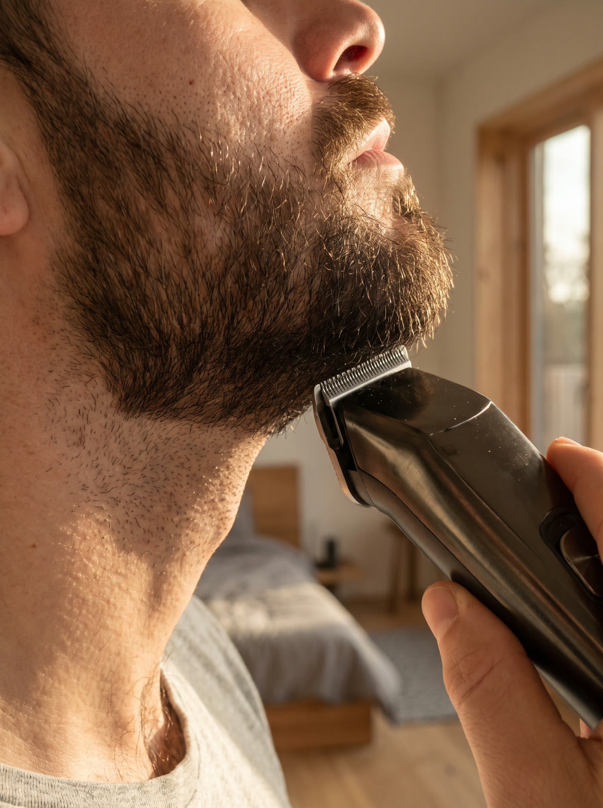 A precise beard line-up